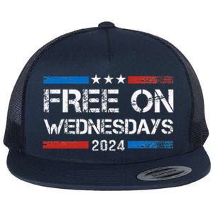 Biden Free On Wednesdays Us Flag Flat Bill Trucker Hat