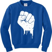 Black Fist Original Black Power Symbol Empower Blm Meaningful Gift Kids Sweatshirt