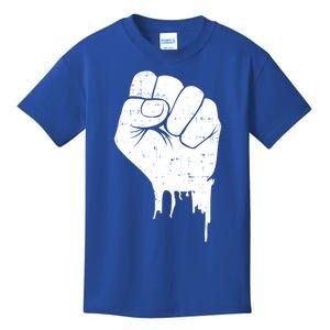 Black Fist Original Black Power Symbol Empower Blm Meaningful Gift Kids T-Shirt