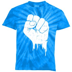 Black Fist Original Black Power Symbol Empower Blm Meaningful Gift Kids Tie-Dye T-Shirt