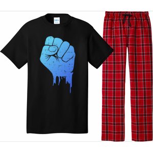 Black Fist Original Black Power Symbol Empower Blm Meaningful Gift Pajama Set