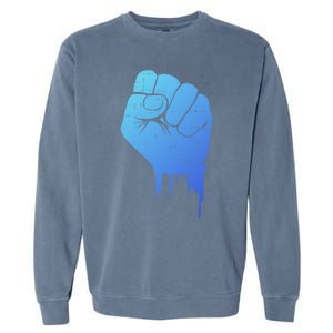 Black Fist Original Black Power Symbol Empower Blm Meaningful Gift Garment-Dyed Sweatshirt