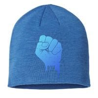 Black Fist Original Black Power Symbol Empower Blm Meaningful Gift Sustainable Beanie