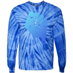 Black Fist Original Black Power Symbol Empower Blm Meaningful Gift Tie-Dye Long Sleeve Shirt