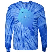 Black Fist Original Black Power Symbol Empower Blm Meaningful Gift Tie-Dye Long Sleeve Shirt