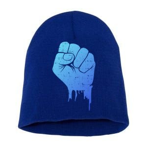 Black Fist Original Black Power Symbol Empower Blm Meaningful Gift Short Acrylic Beanie