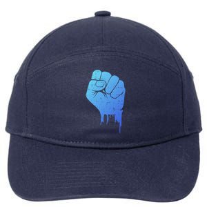 Black Fist Original Black Power Symbol Empower Blm Meaningful Gift 7-Panel Snapback Hat