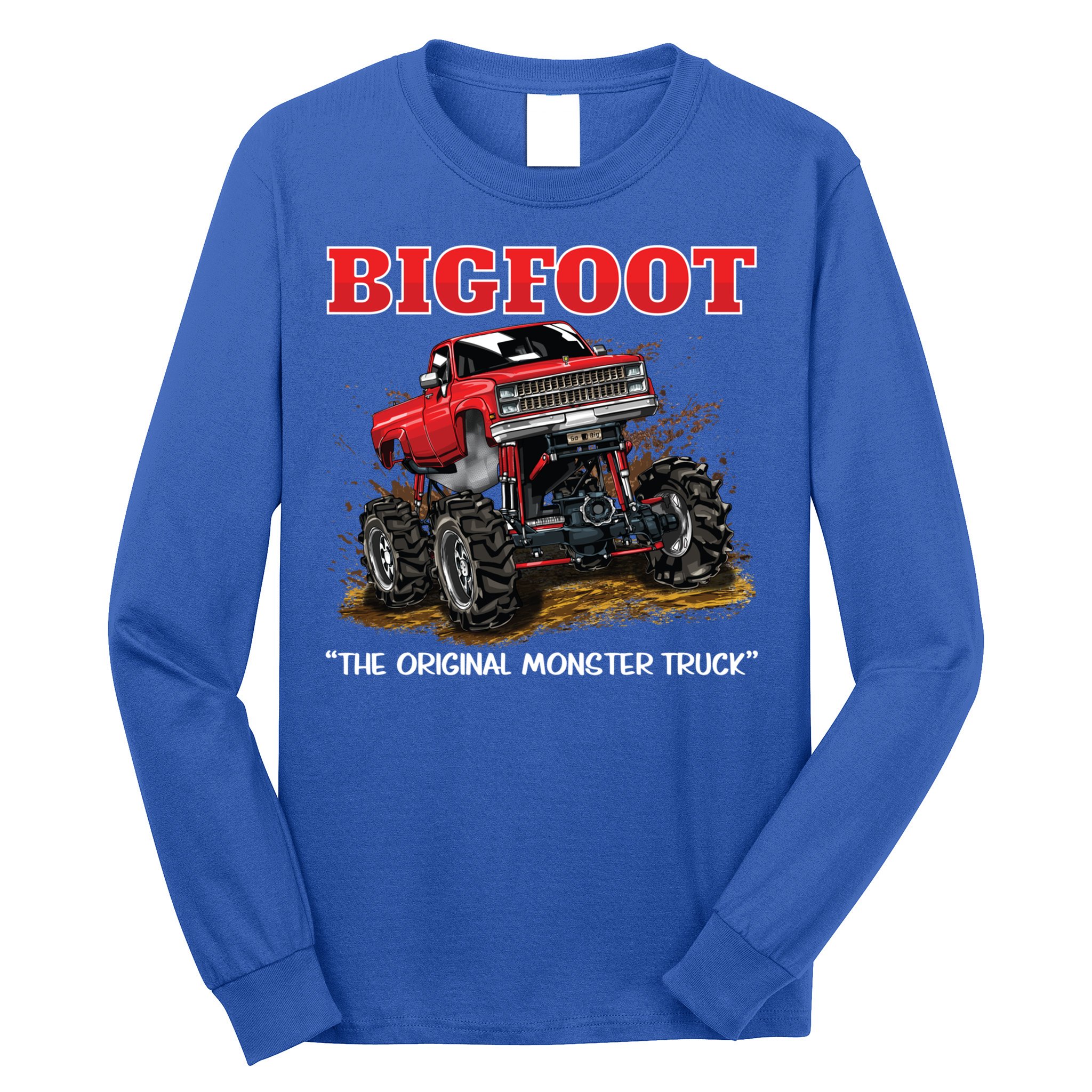 Big Foot Original Monster Truck Gift Long Sleeve Shirt