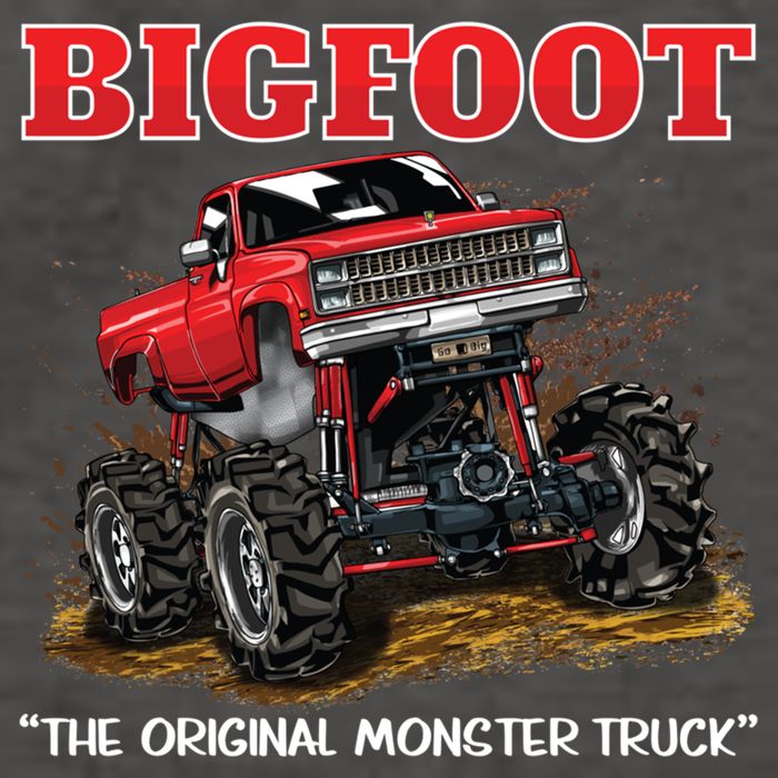 Big Foot Original Monster Truck Gift Vector Backpack