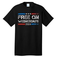 Biden Free On Wednesdays Us Flag Tall T-Shirt