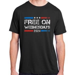 Biden Free On Wednesdays Us Flag Adult ChromaSoft Performance T-Shirt