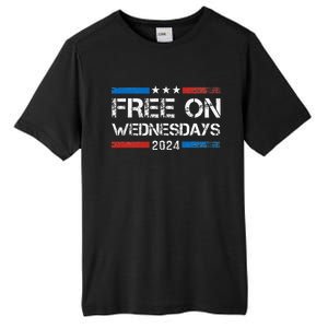 Biden Free On Wednesdays Us Flag Tall Fusion ChromaSoft Performance T-Shirt