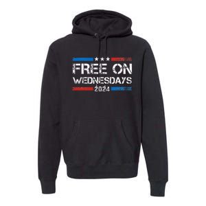 Biden Free On Wednesdays Us Flag Premium Hoodie