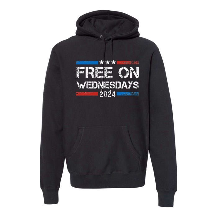 Biden Free On Wednesdays Us Flag Premium Hoodie