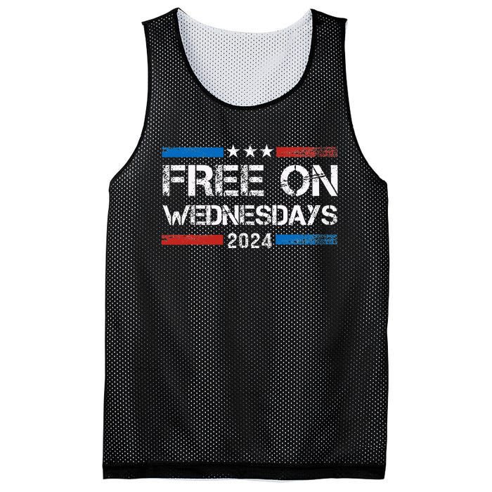 Biden Free On Wednesdays Us Flag Mesh Reversible Basketball Jersey Tank