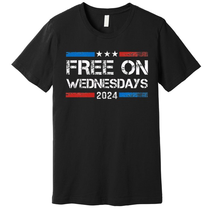 Biden Free On Wednesdays Us Flag Premium T-Shirt