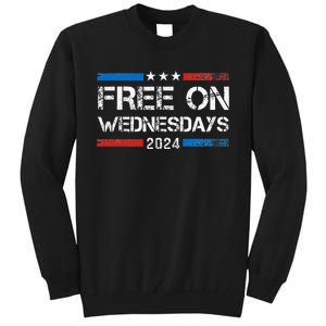 Biden Free On Wednesdays Us Flag Tall Sweatshirt