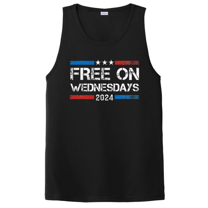 Biden Free On Wednesdays Us Flag PosiCharge Competitor Tank