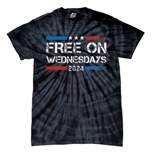 Biden Free On Wednesdays Us Flag Tie-Dye T-Shirt