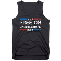 Biden Free On Wednesdays Us Flag Tank Top