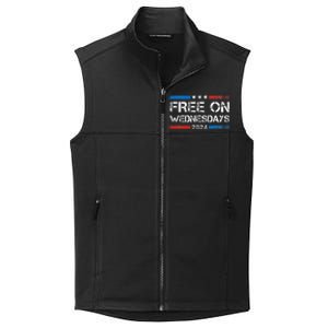 Biden Free On Wednesdays Us Flag Collective Smooth Fleece Vest