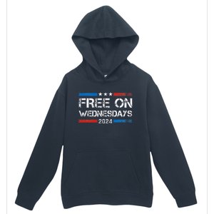 Biden Free On Wednesdays Us Flag Urban Pullover Hoodie