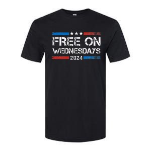 Biden Free On Wednesdays Us Flag Softstyle CVC T-Shirt