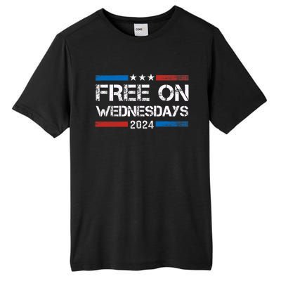 Biden Free On Wednesdays Us Flag Vintage Anti Trump Tall Fusion ChromaSoft Performance T-Shirt