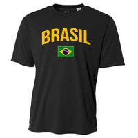 Brasil Flag Of Brazil Cooling Performance Crew T-Shirt