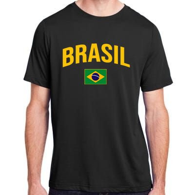 Brasil Flag Of Brazil Adult ChromaSoft Performance T-Shirt