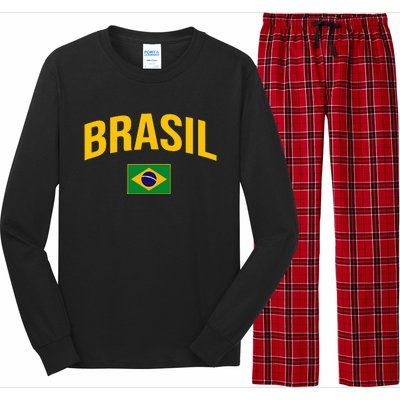 Brasil Flag Of Brazil Long Sleeve Pajama Set