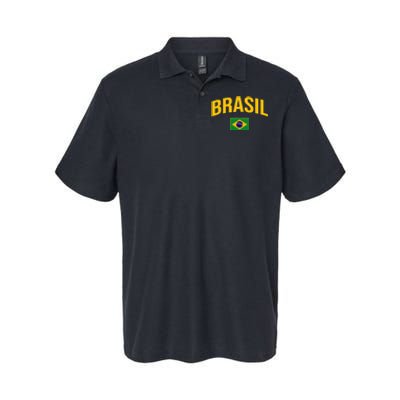 Brasil Flag Of Brazil Softstyle Adult Sport Polo