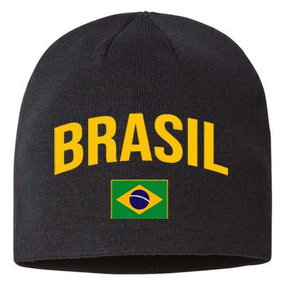 Brasil Flag Of Brazil Sustainable Beanie