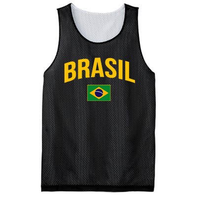 Brasil Flag Of Brazil Mesh Reversible Basketball Jersey Tank