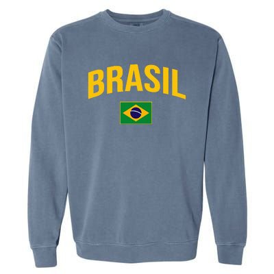 Brasil Flag Of Brazil Garment-Dyed Sweatshirt