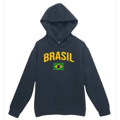 Brasil Flag Of Brazil Urban Pullover Hoodie