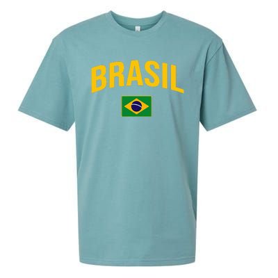 Brasil Flag Of Brazil Sueded Cloud Jersey T-Shirt