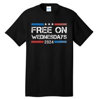 Biden Free On Wednesdays Us Flag Vintage Tall T-Shirt