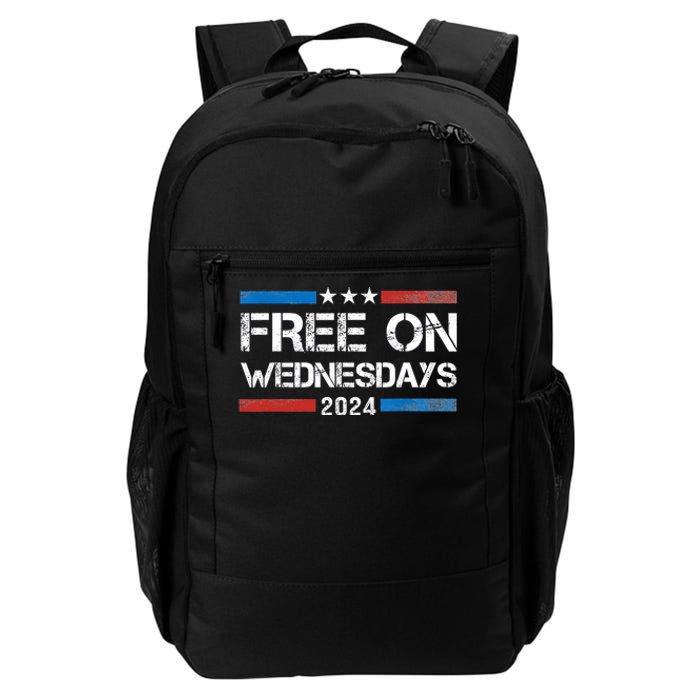 Biden Free On Wednesdays Us Flag Vintage Daily Commute Backpack