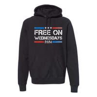 Biden Free On Wednesdays Us Flag Vintage Premium Hoodie