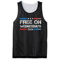 Biden Free On Wednesdays Us Flag Vintage Mesh Reversible Basketball Jersey Tank