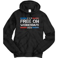 Biden Free On Wednesdays Us Flag Vintage Tie Dye Hoodie