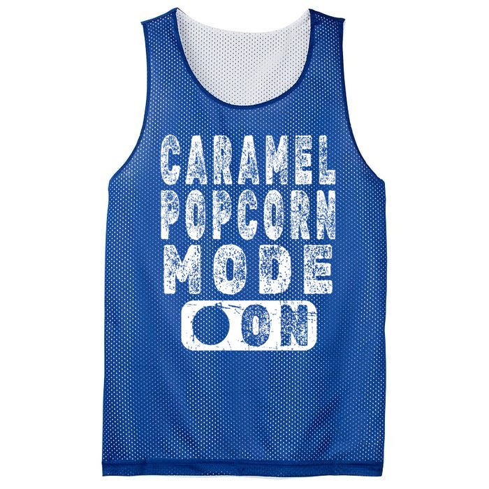 Big Fan Of Caramel Popcorn Gift Mesh Reversible Basketball Jersey Tank