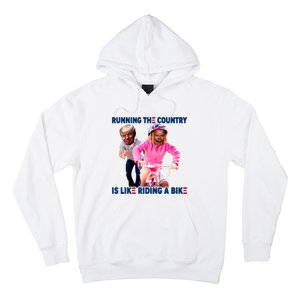 Biden Falls Off Bike Trump Funny Joe Biden Falling Of Bike Biden Trending Hoodie