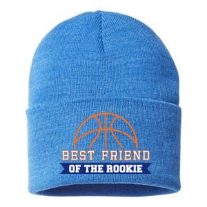 Best Friend Of Rookie 1st Birthday Basketball Theme Matching Cute Gift Sustainable Knit Beanie