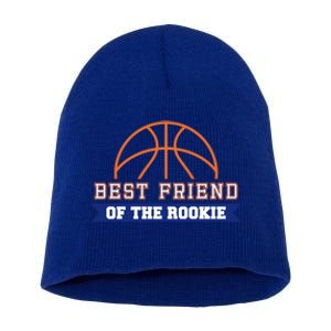 Best Friend Of Rookie 1st Birthday Basketball Theme Matching Cute Gift Short Acrylic Beanie