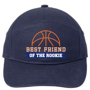 Best Friend Of Rookie 1st Birthday Basketball Theme Matching Cute Gift 7-Panel Snapback Hat