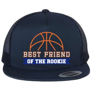 Best Friend Of Rookie 1st Birthday Basketball Theme Matching Cute Gift Flat Bill Trucker Hat