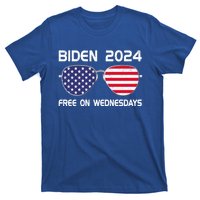 Biden Free On Wednesdays Anti Trump Us Flag Vintage Great Gift T-Shirt