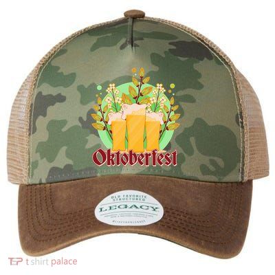 Boho Floral Oktoberfest Beers Legacy Tie Dye Trucker Hat